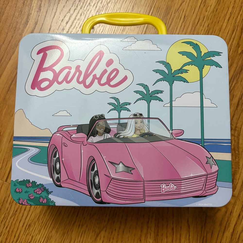 Barbie Blue and Pink Car Lunchbox